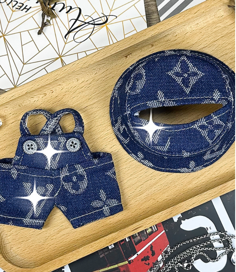 Labubu Fisherman LV Denim outfit