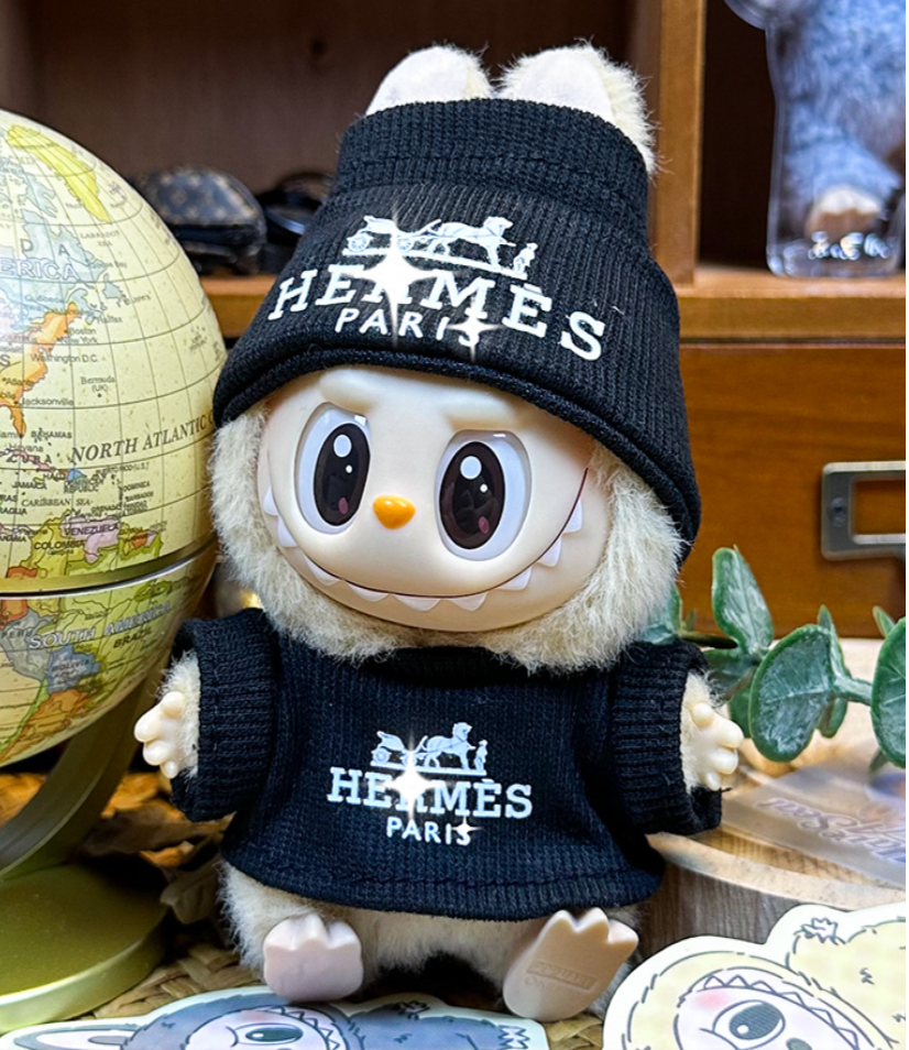Labubu family Hermes outfit