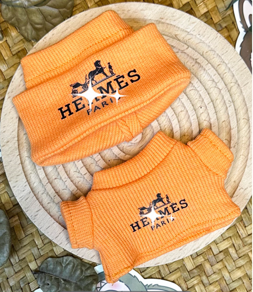 Labubu family Hermes outfit